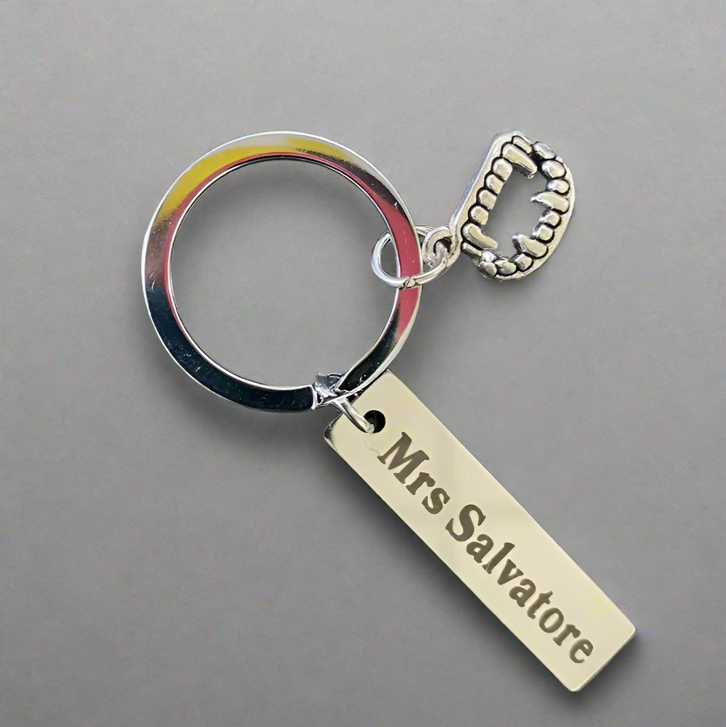 Vampire Diaries Mrs Salvatore Keychain