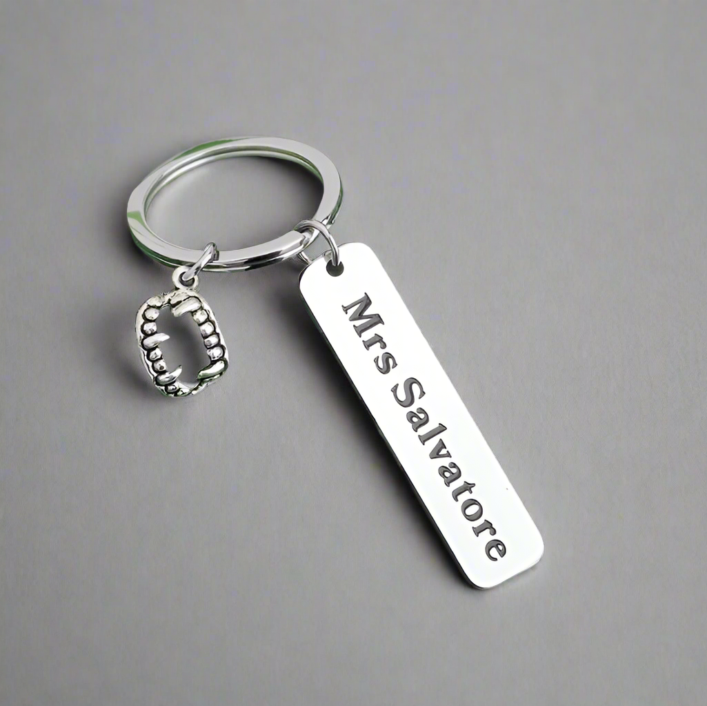 Vampire Diaries Mrs Salvatore Keychain