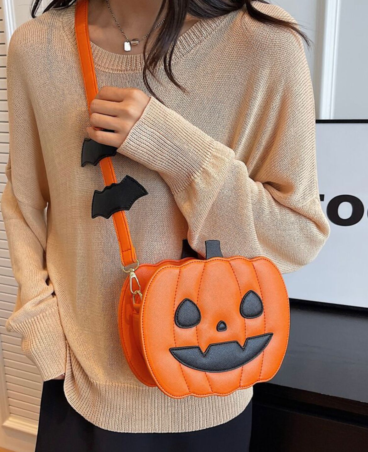 Pumpkin Satchel Novelty Crossbody Bag