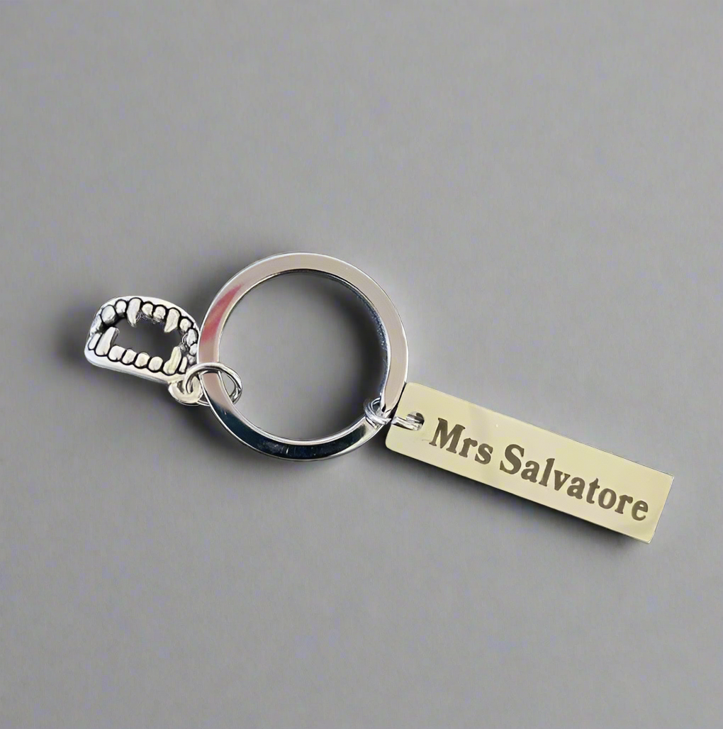 Vampire Diaries Mrs Salvatore Keychain