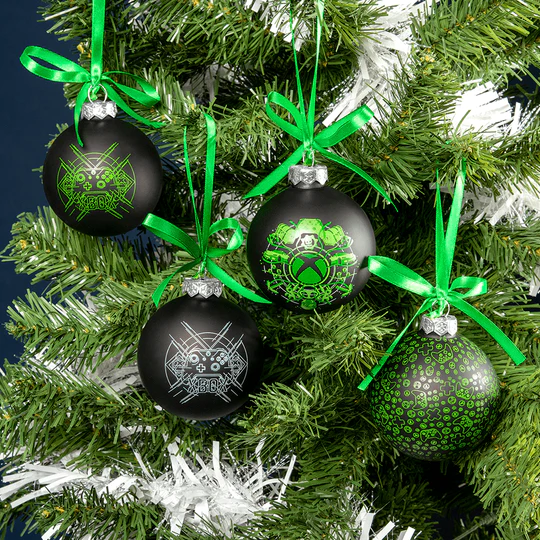 Xbox Christmas Glass Ornaments