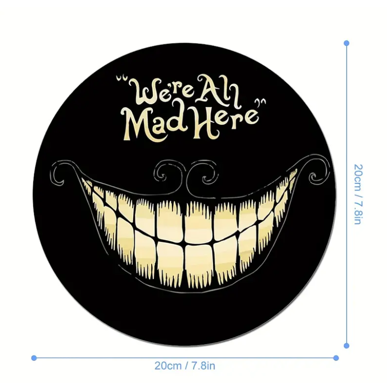 We're All Mad Here Alice In Wonderland Mouse Pad