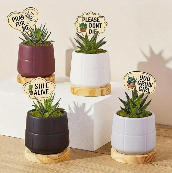 Funny Plant Marker Set