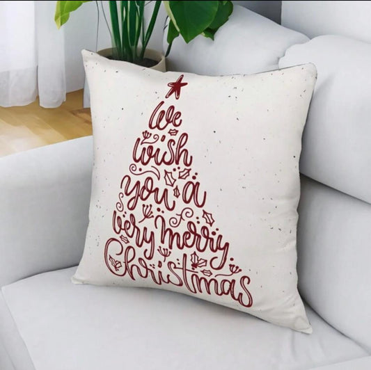 Christmas Tree Words Scatter Cushion