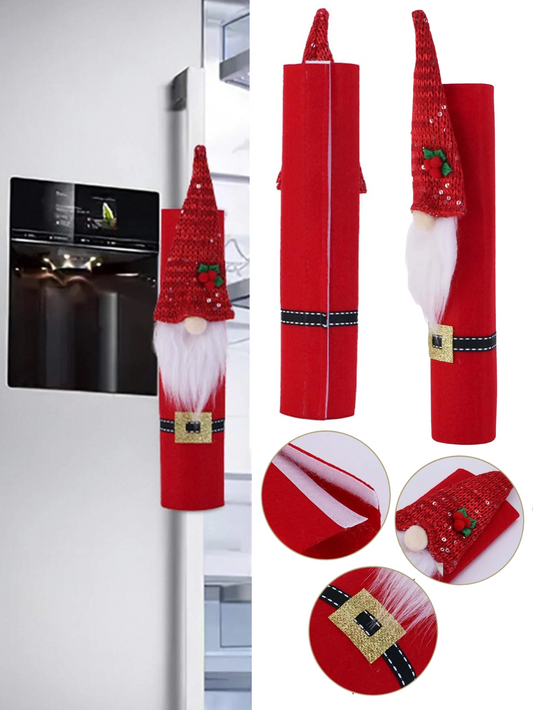 Christmas Gnome Refrigerator Door Handle Cover