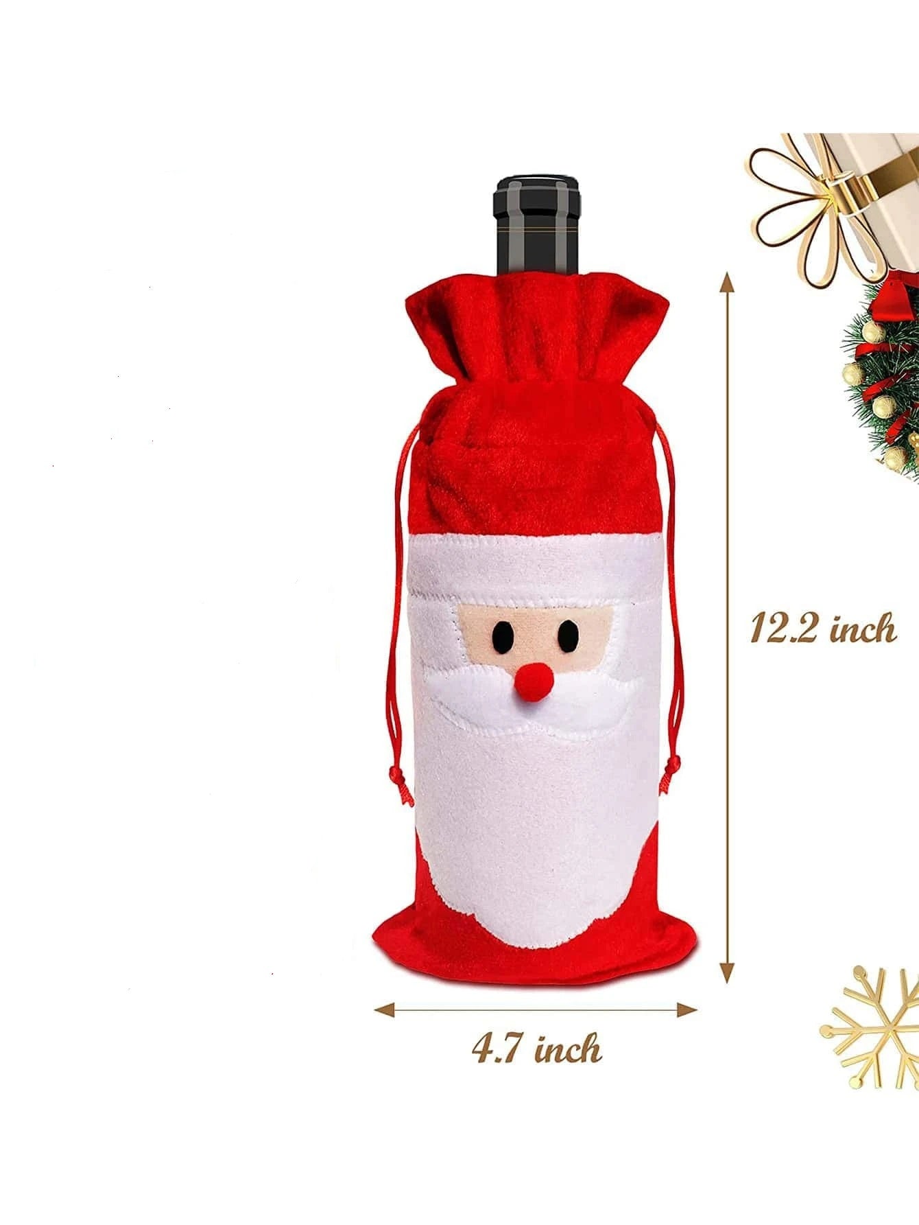 Christmas Santa Wine Bottle Cover