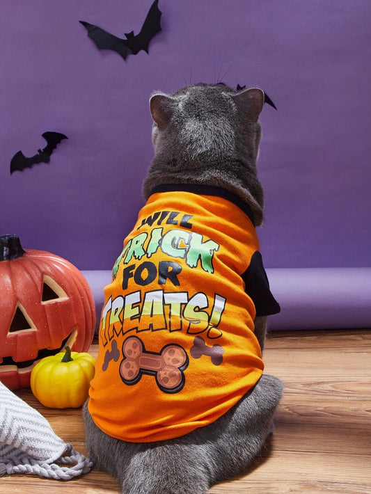 Halloween Trick for Treats Pet Clothing
