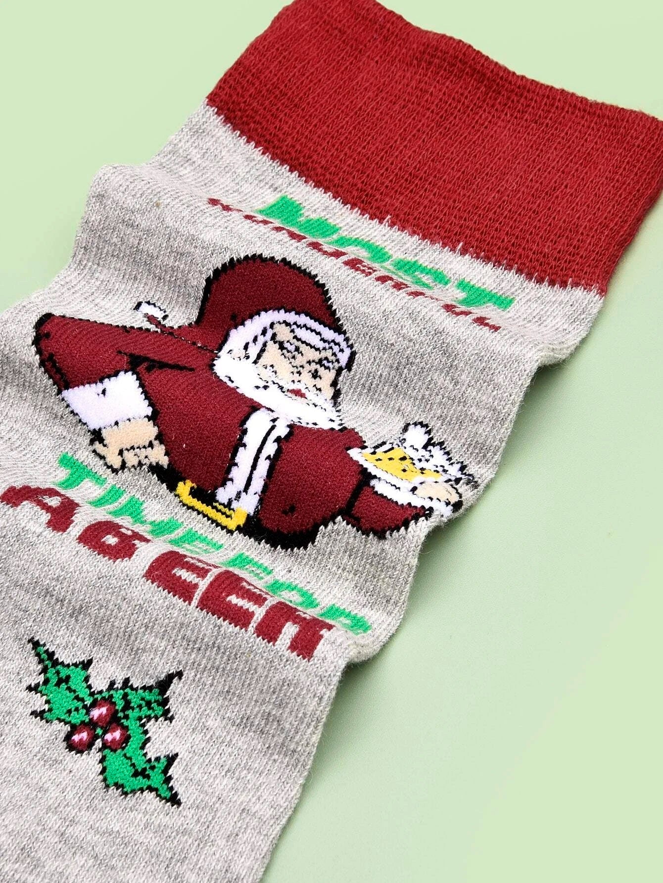 Santa Claus Beer Socks